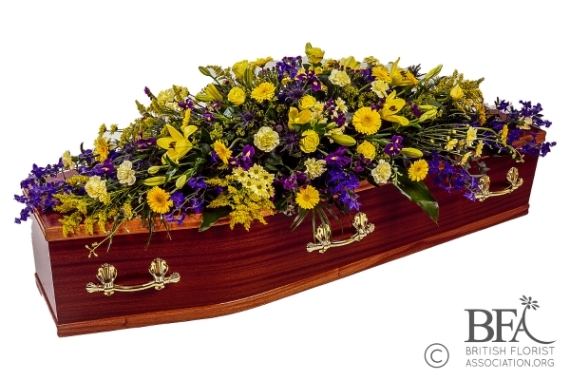 Coffin Spray Yellow & Purple
